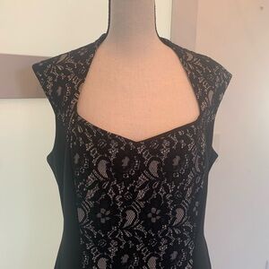 Holiday dress black and lace